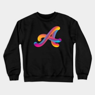 Curly A Crewneck Sweatshirt